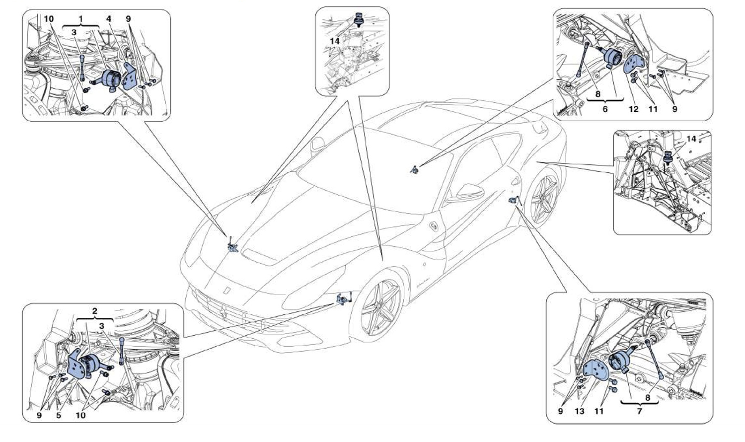 Schematic: Electronic Management (Suspension)