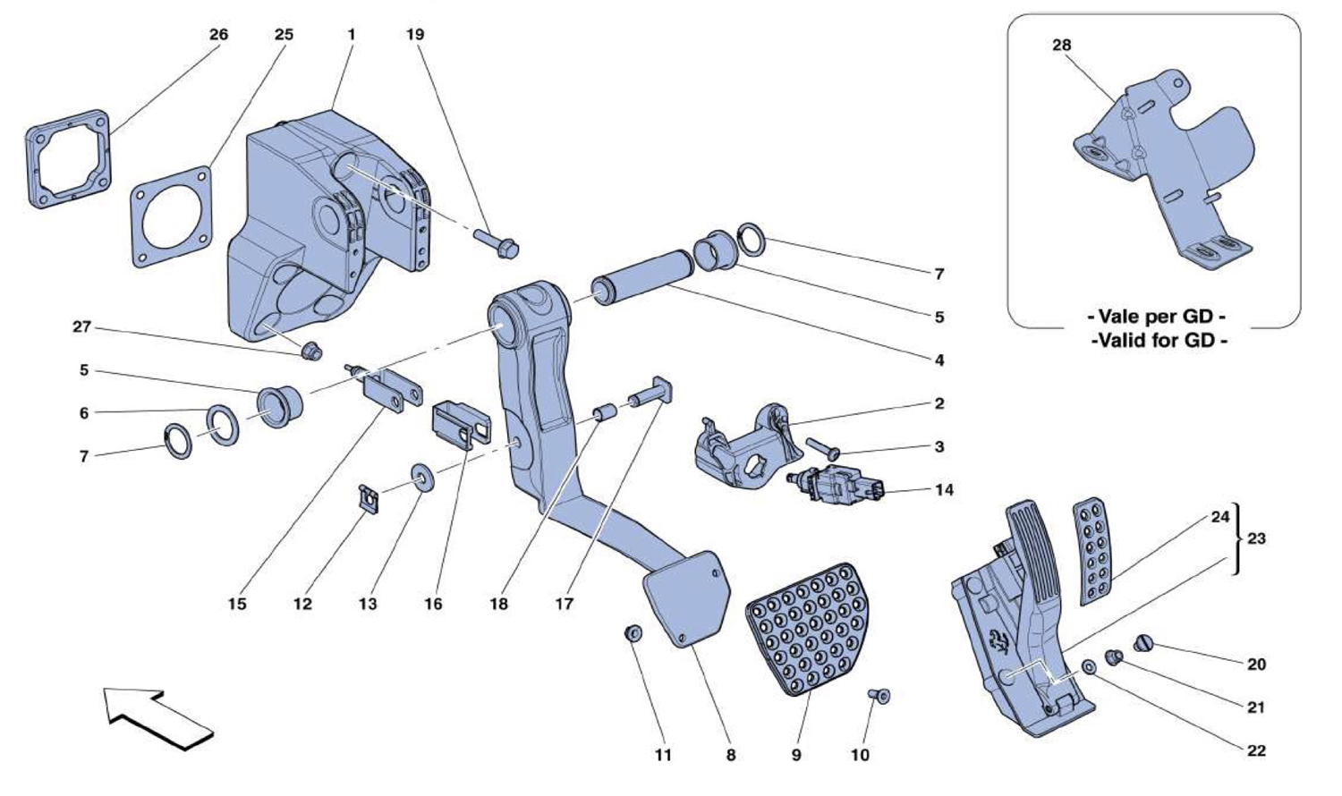 Schematic: Complete Pedal Board Assembly