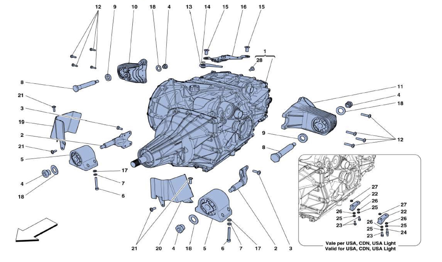 Schematic: Gearbox Housing