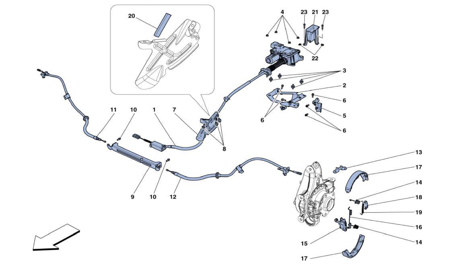 Schematic: Parking Brake Control