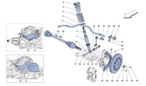 Rear Suspension - Shock Absorber And Brake Disc