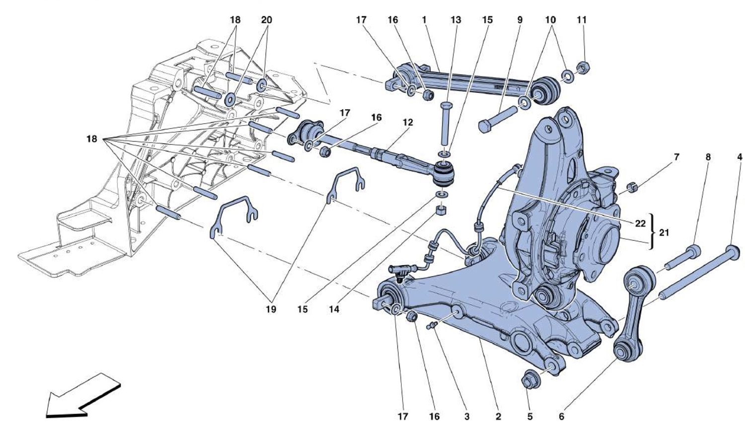 Schematic: Rear Suspension - Arms