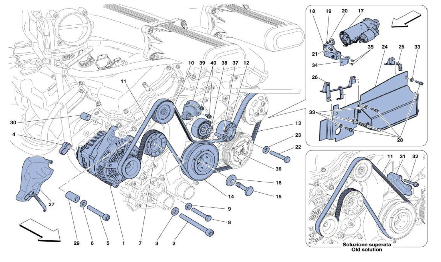 Schematic: Alternator - Starter Motor