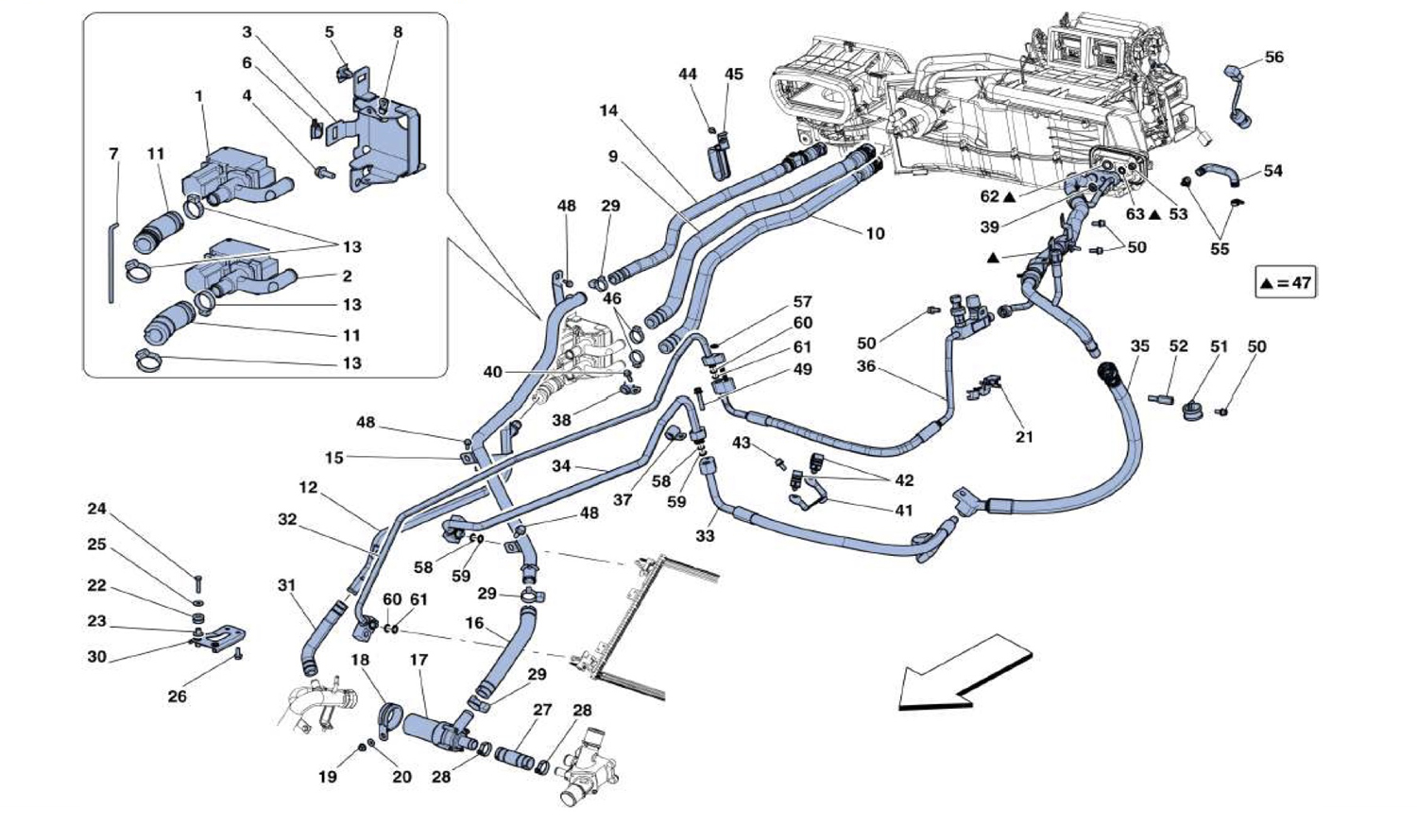 Schematic: Ac System - Water And Freon