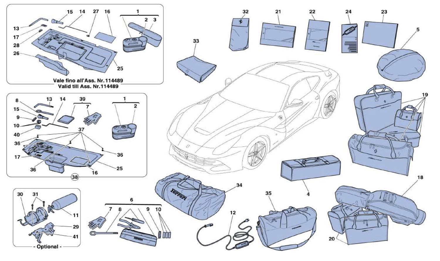 Schematic: Tools And Accessories Provided With Vehicle