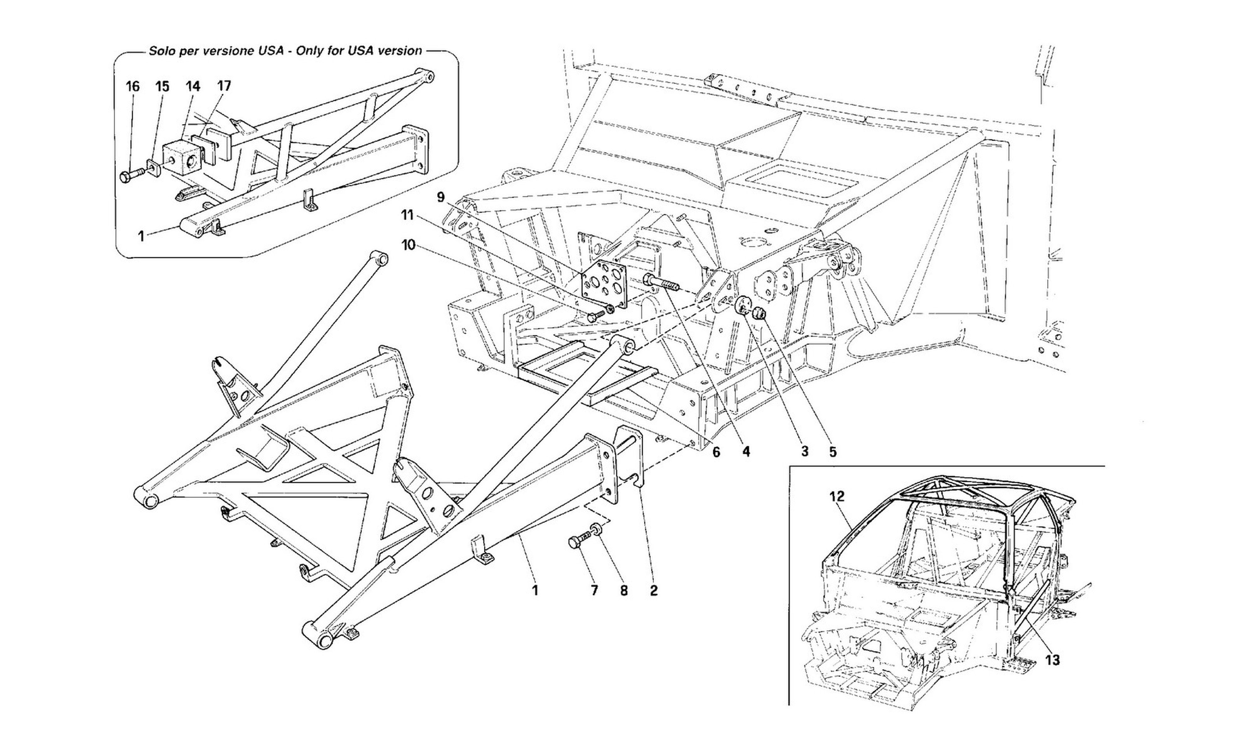 Schematic: Frame - Front Part