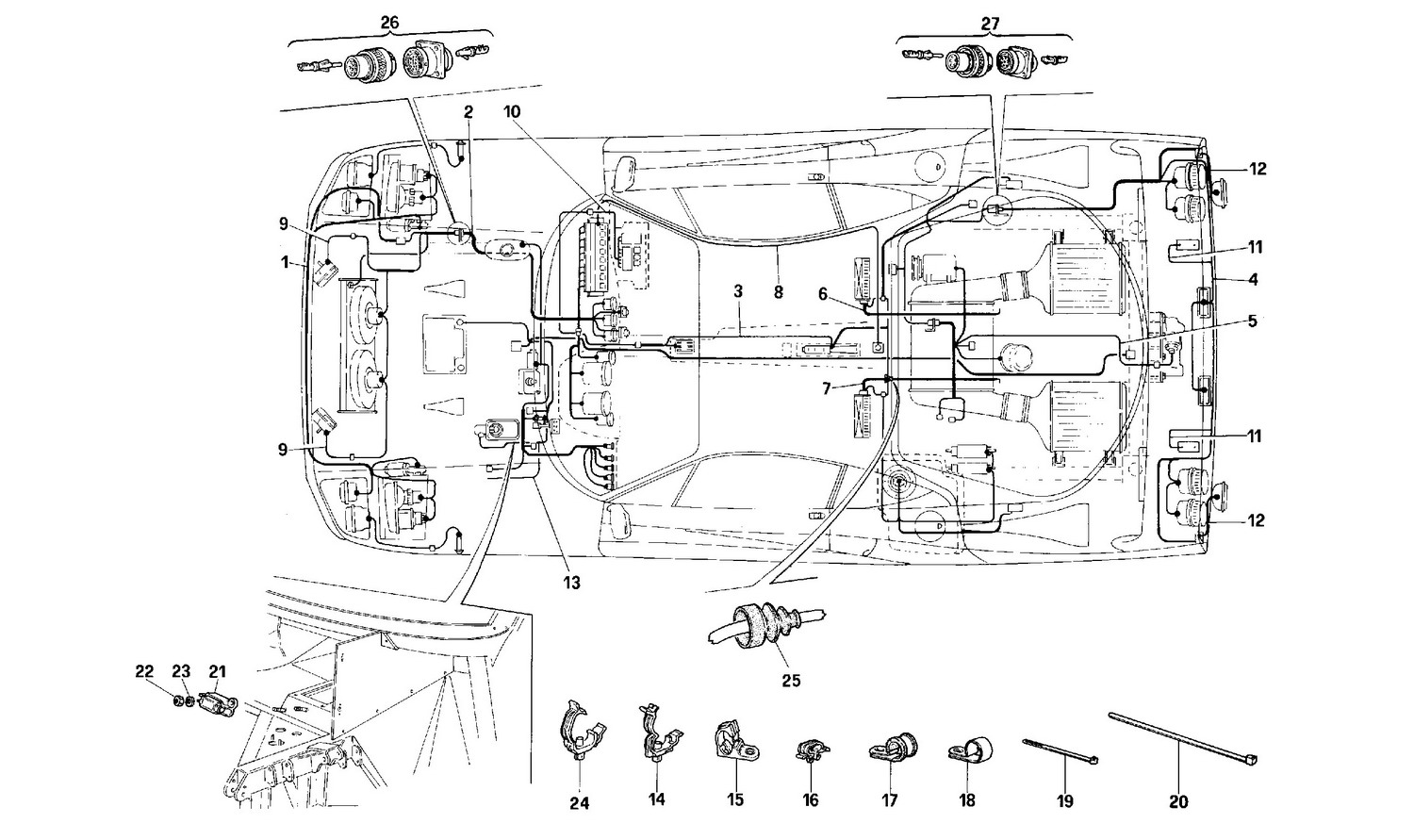 Schematic: Electrical System -Not For Usa-