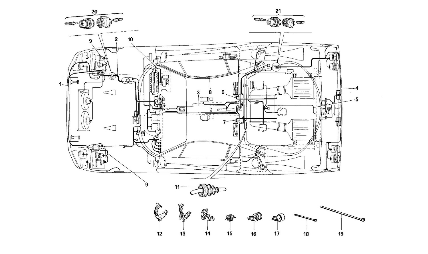 Schematic: Electrical System -Valid For Usa-