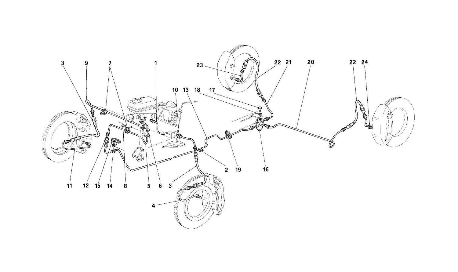 Schematic: Brake System -Valid For Usa -