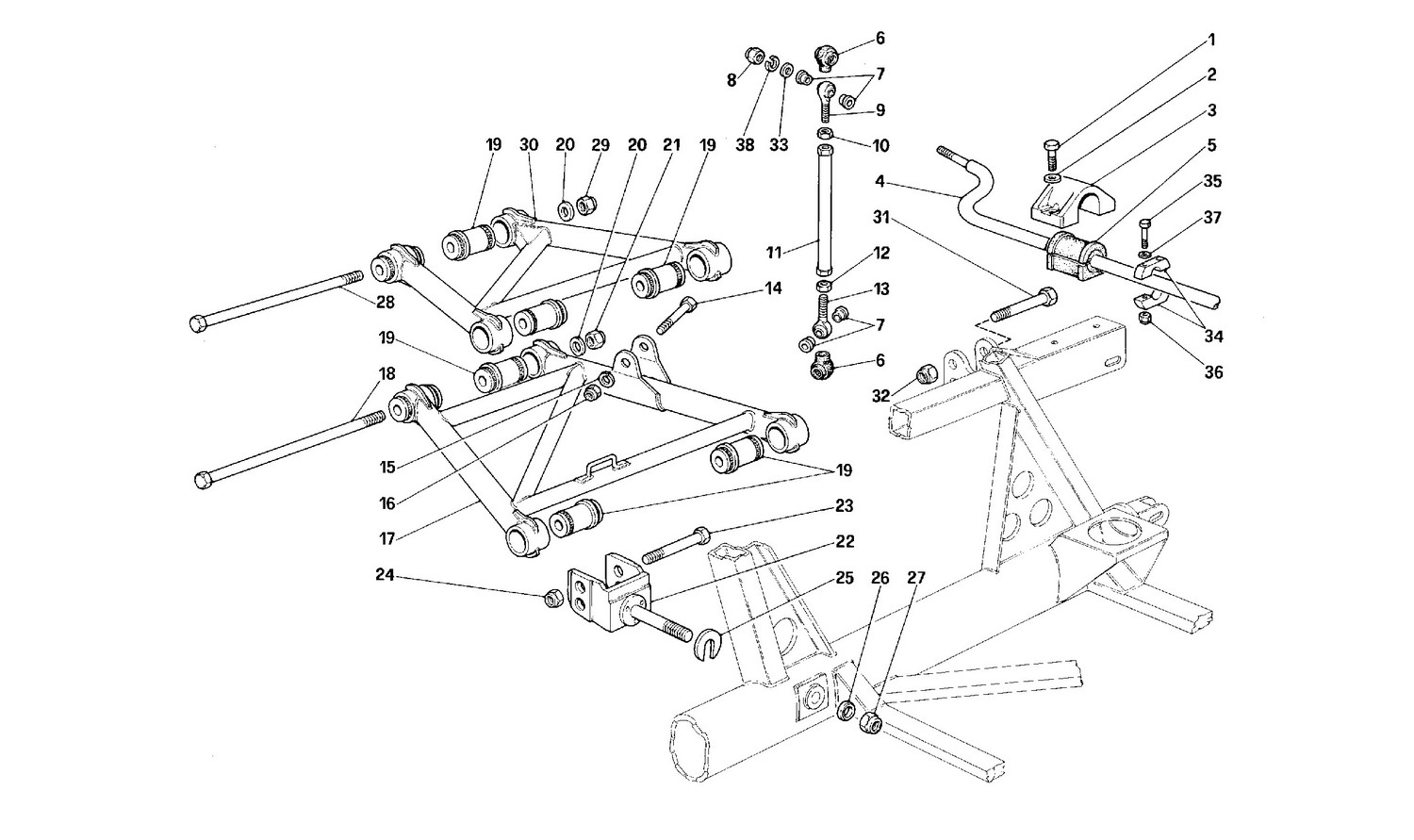 Schematic: Rear Suspension - Levers