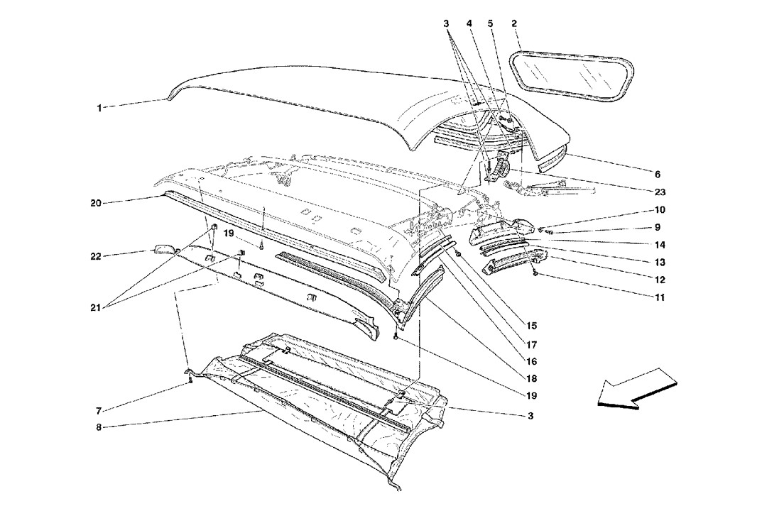 Schematic: Chassis - Gaskets - Mouldings