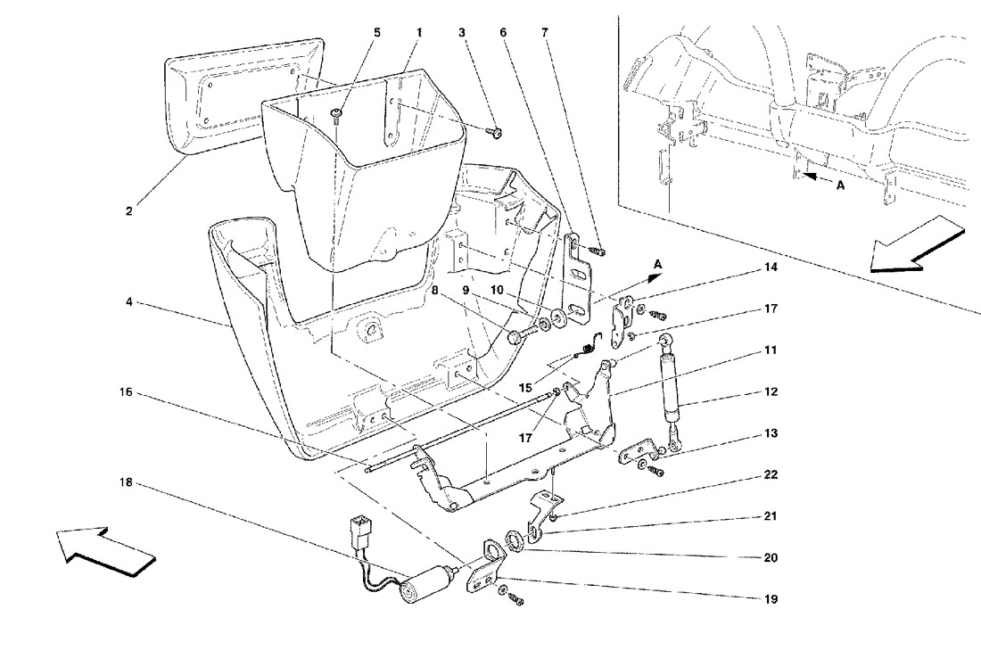 Schematic: Rear Glove Box