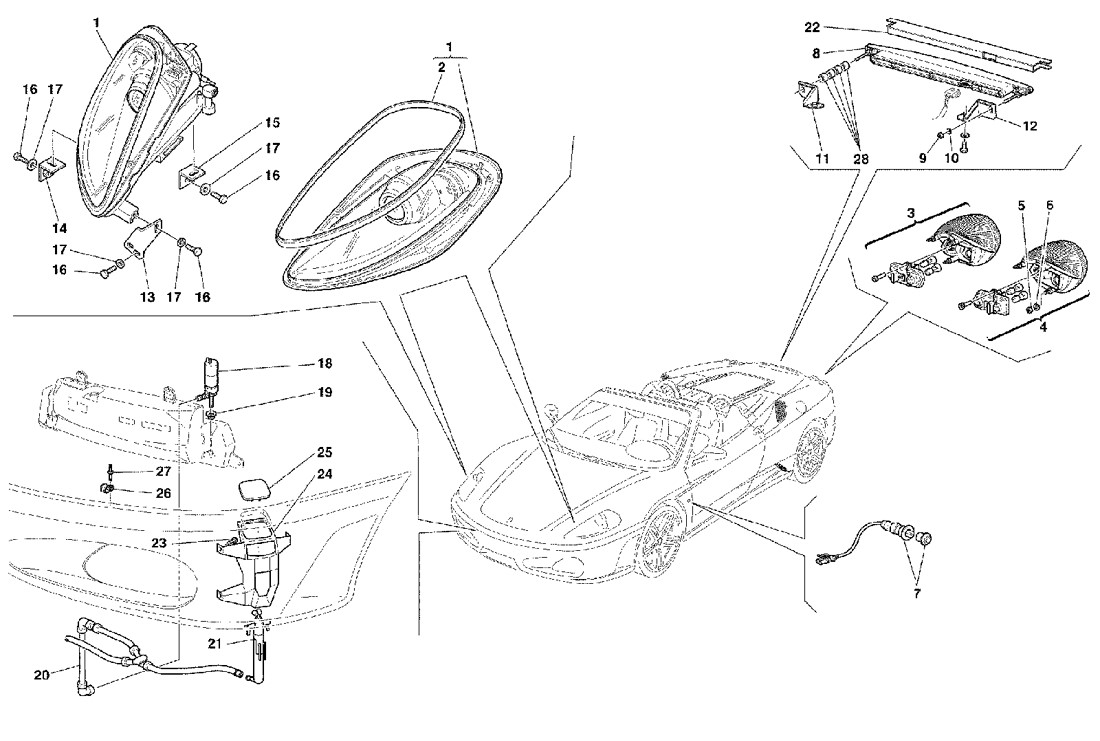 Schematic: Front And Rear Lights