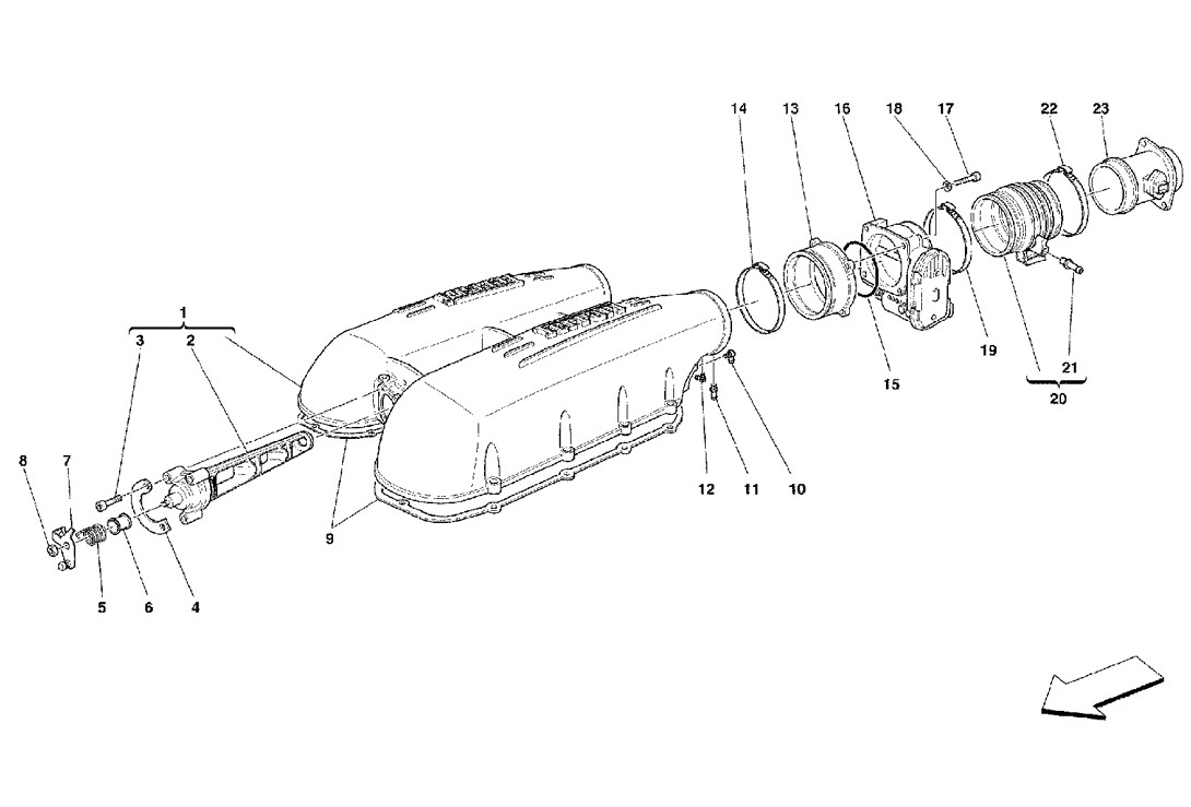 Schematic: Air Intake Manifold Cover