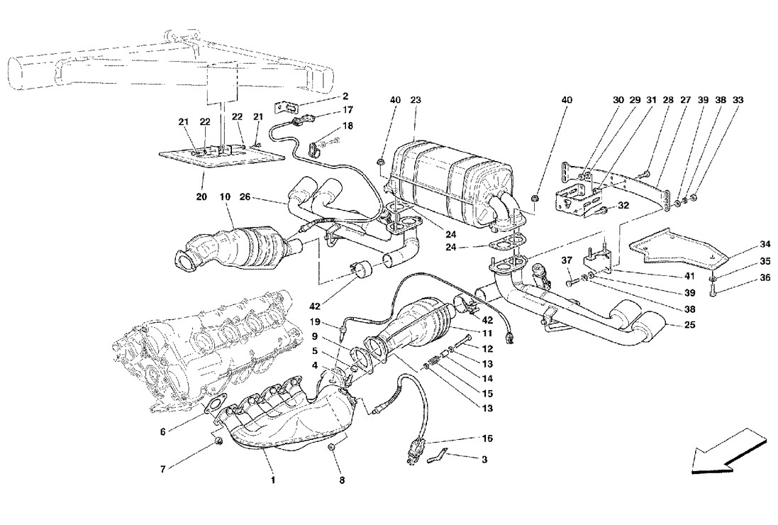 Schematic: Racing Exhaust System