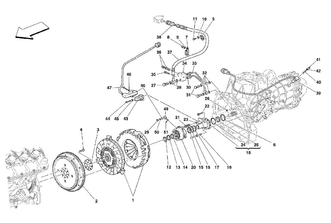 Schematic: Clutch And Controls -Valid For F1-