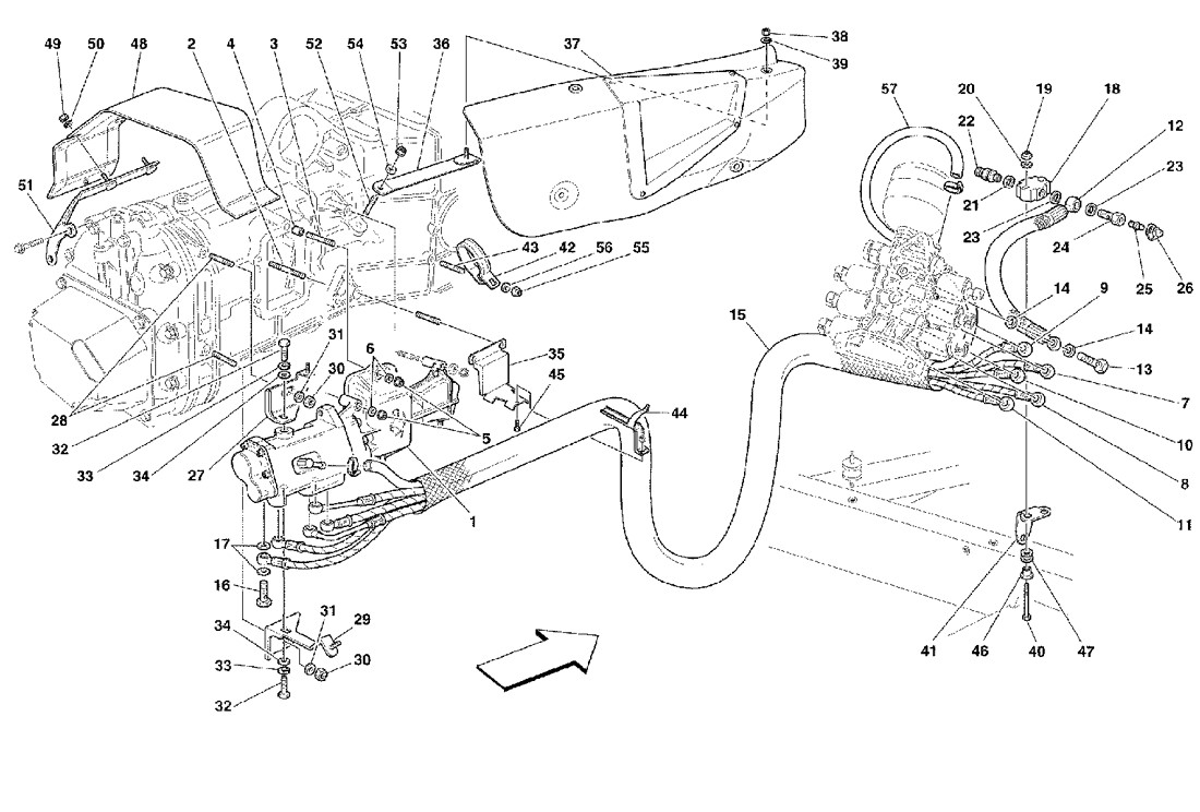 Schematic: F1 Clutch Hydraulic Control -Valid For F1-