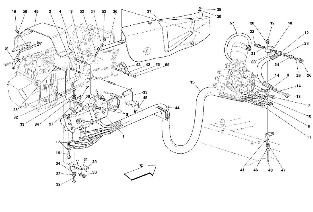 Schematic: F1 Clutch Hydraulic Control -Valid For F1-