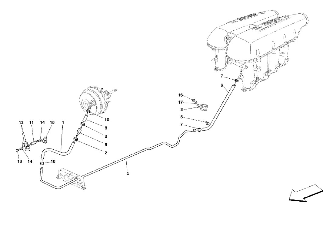 Schematic: Brake Booster System