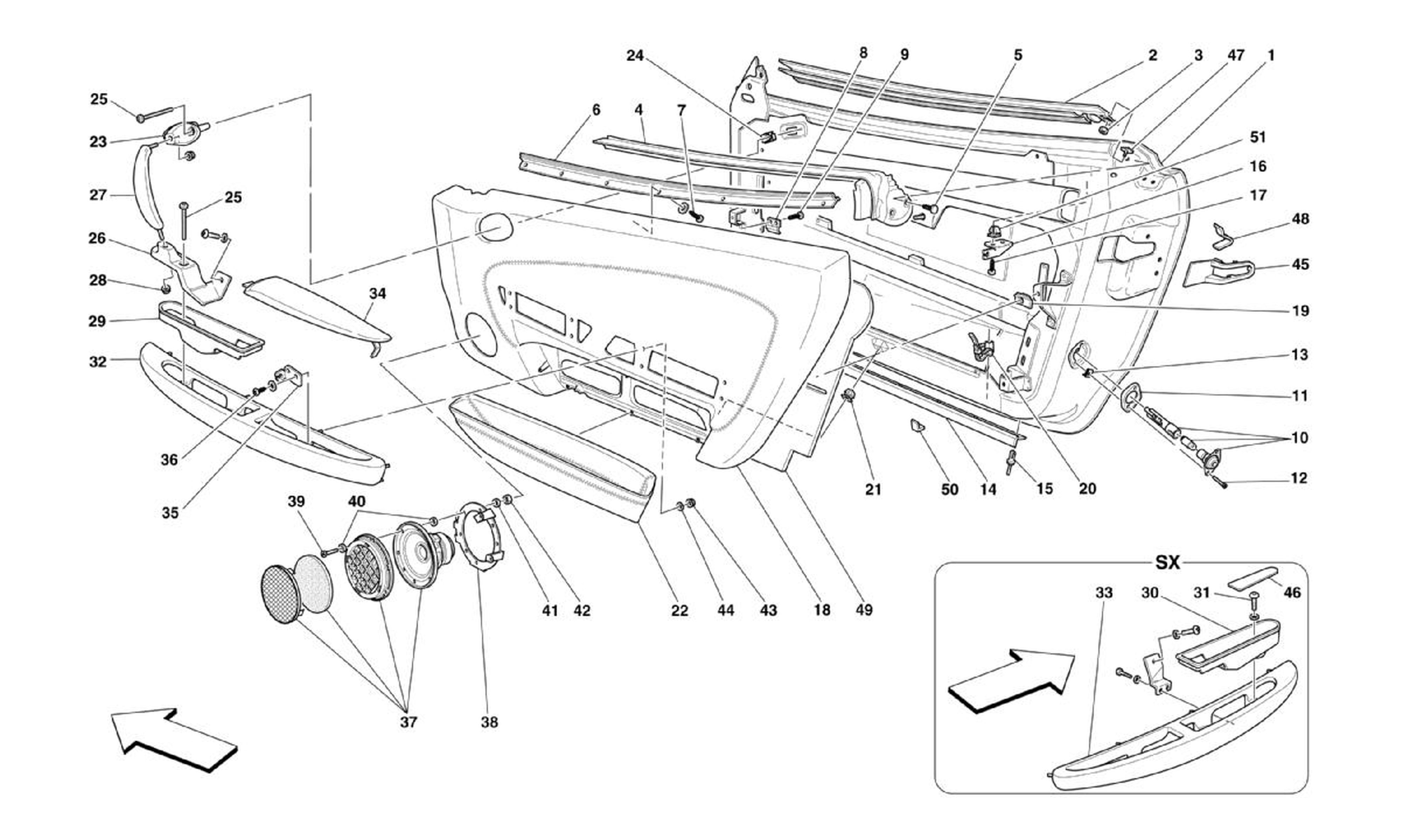 Schematic: Doors - Substructure And Trim