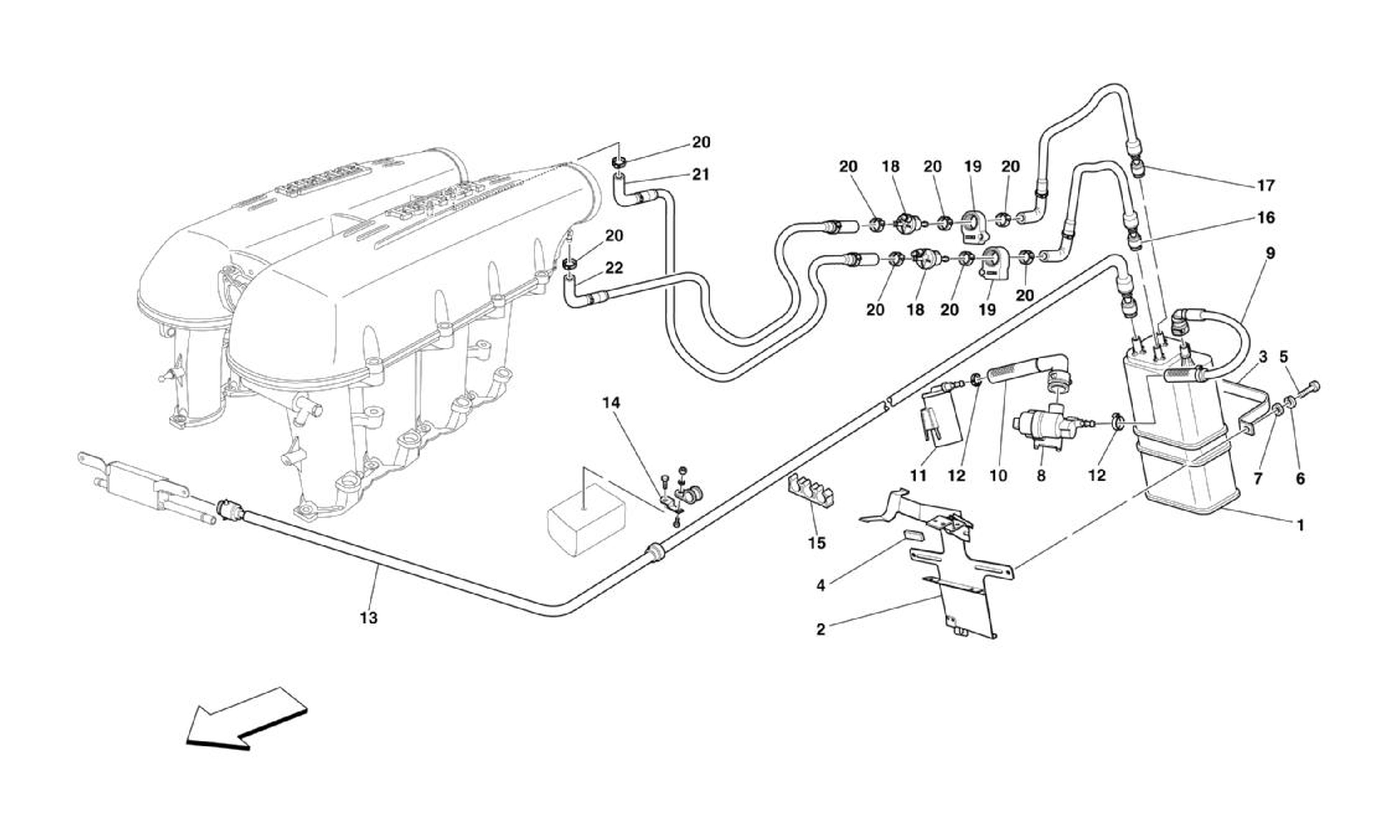 Schematic: Evaporative Emissions Control System