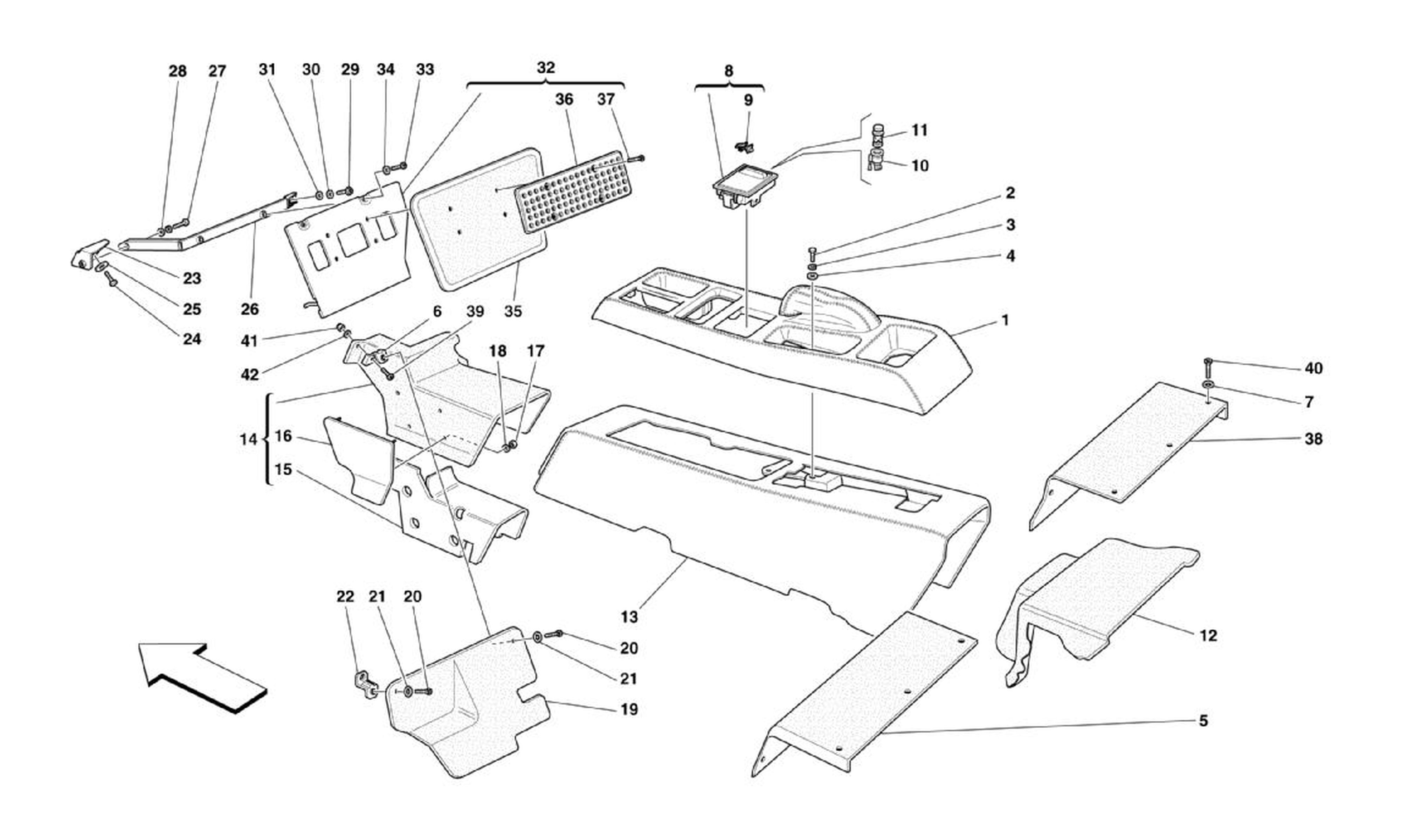 Schematic: Racing Seat-4 Point Seat Harness-Rollbar -Optional- -Sabelt-