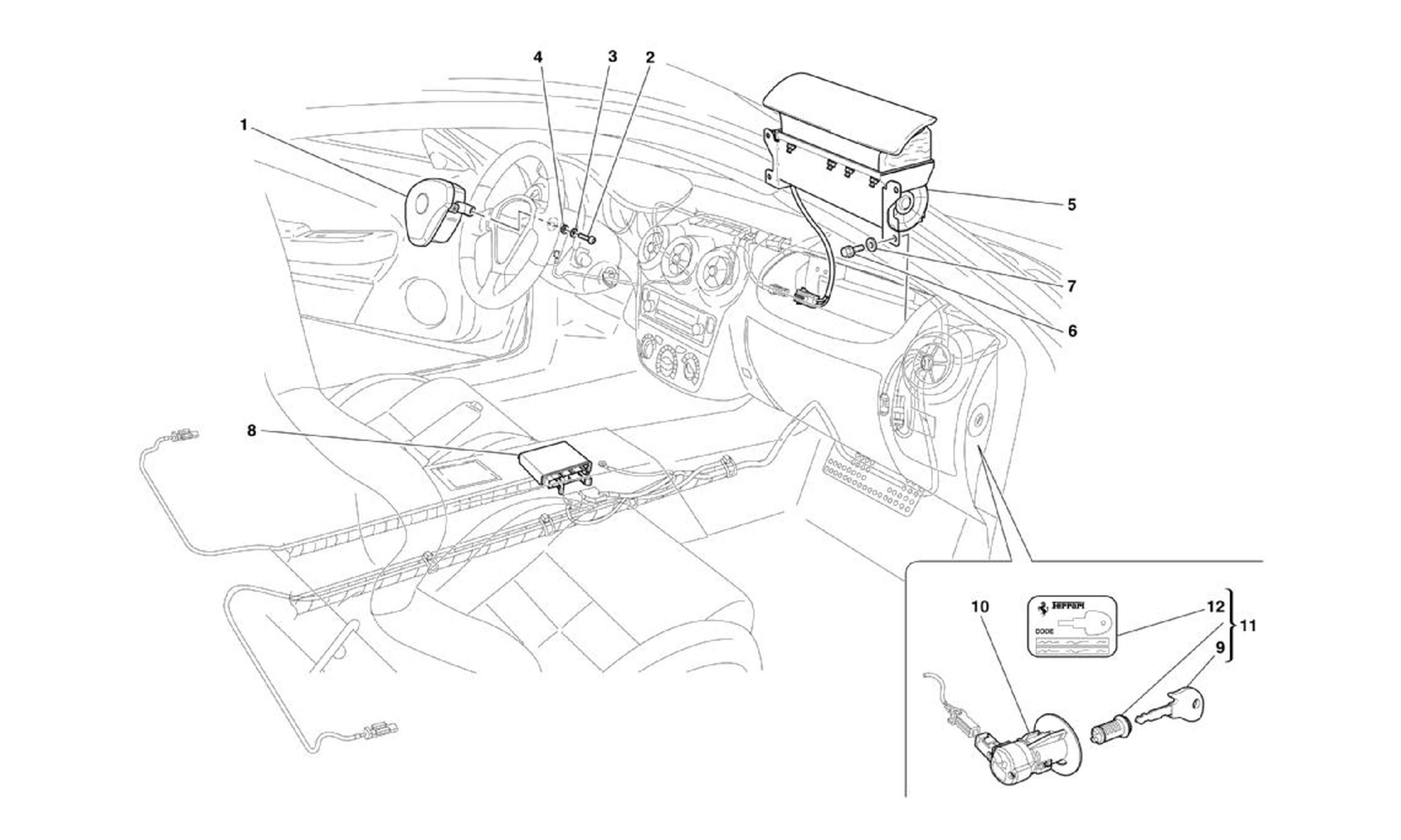 Schematic: Glove Compartment