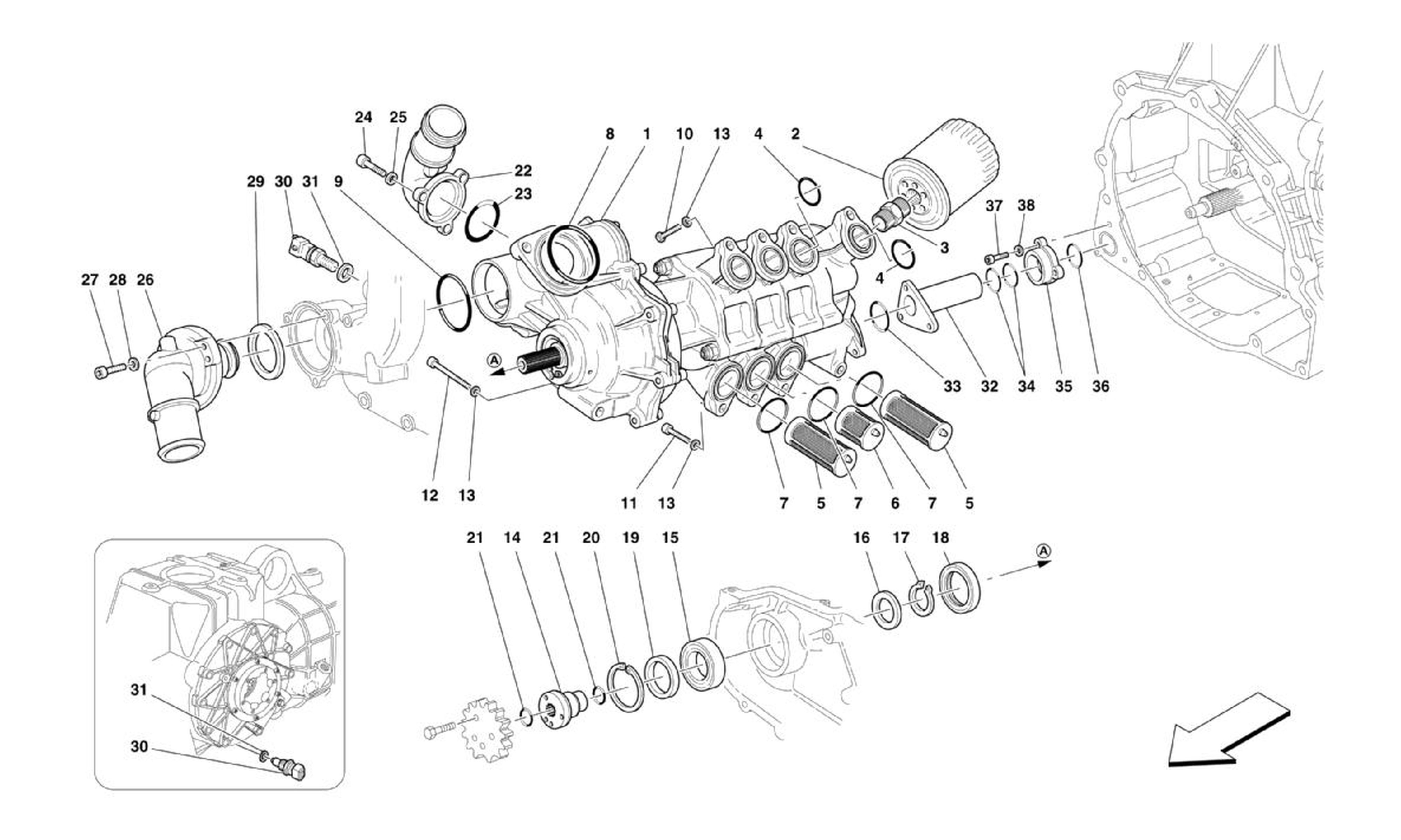 Schematic: Oil / Water Pump