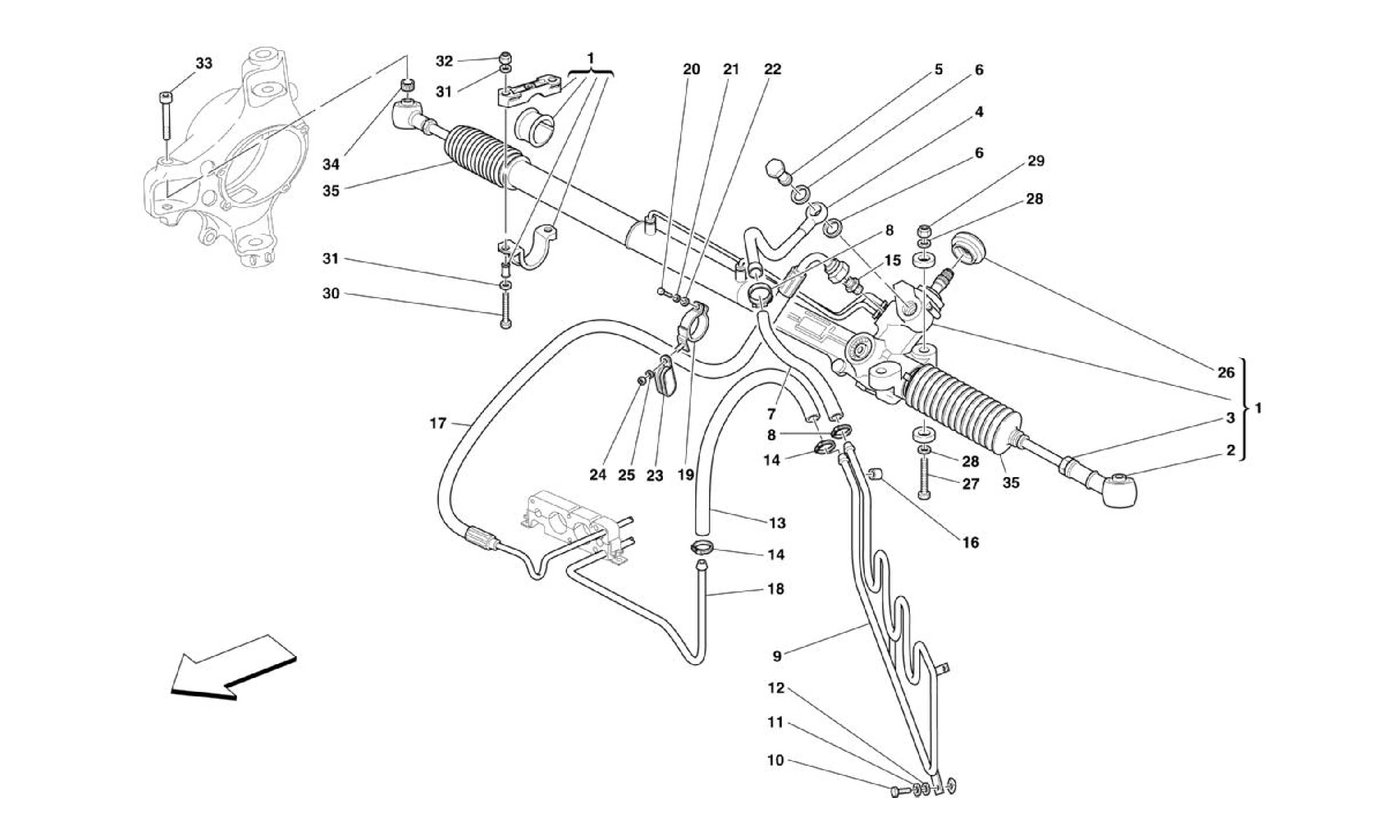 Schematic: Front And Rear Brake Callipers