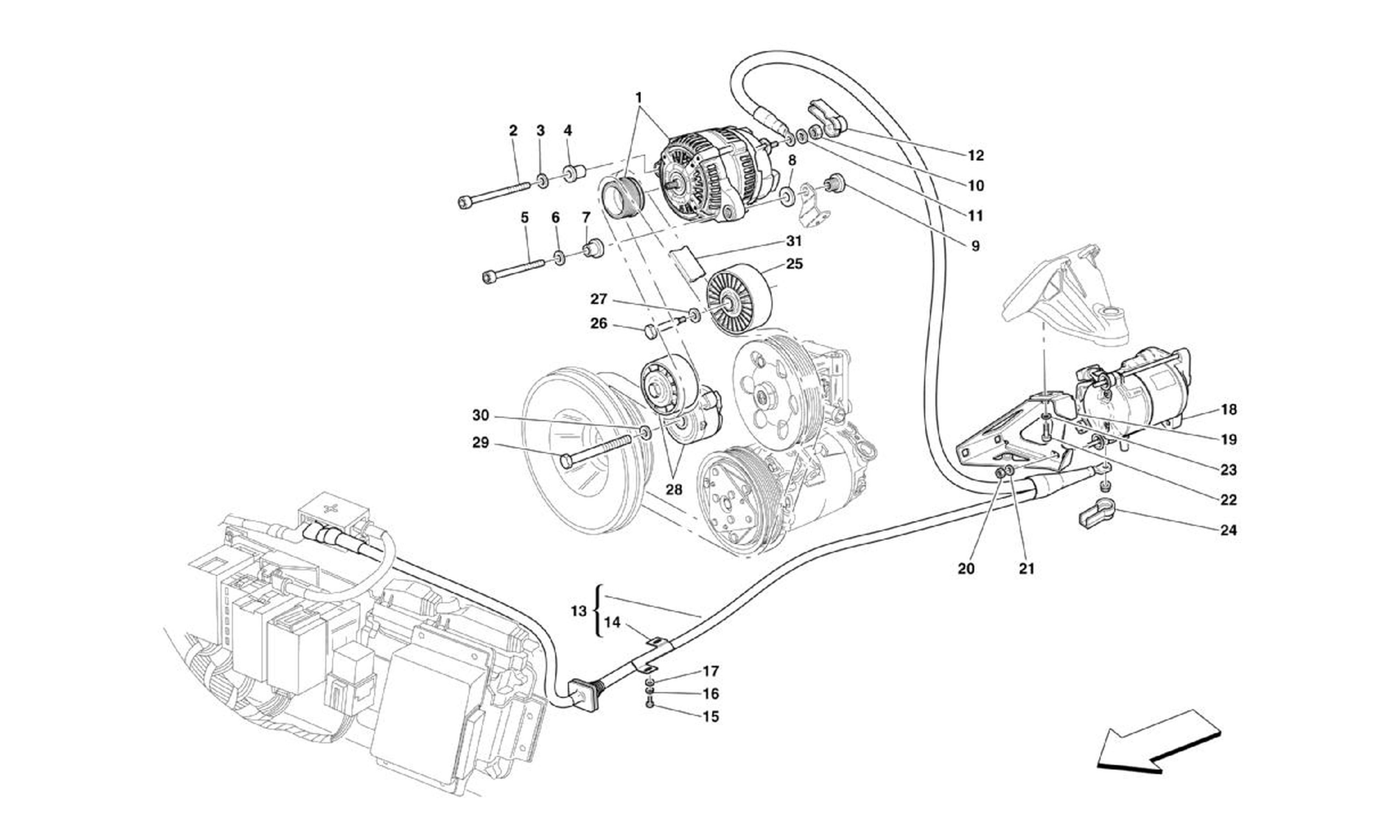 Schematic: Tyre Pressure Monitoring System -Optional-