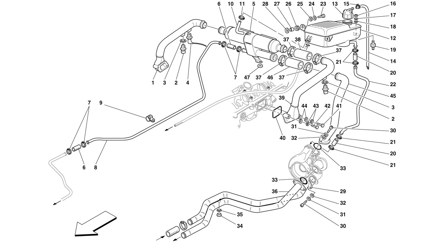 Schematic: Cooling - Nourice, Heat Exchanger And Pipes