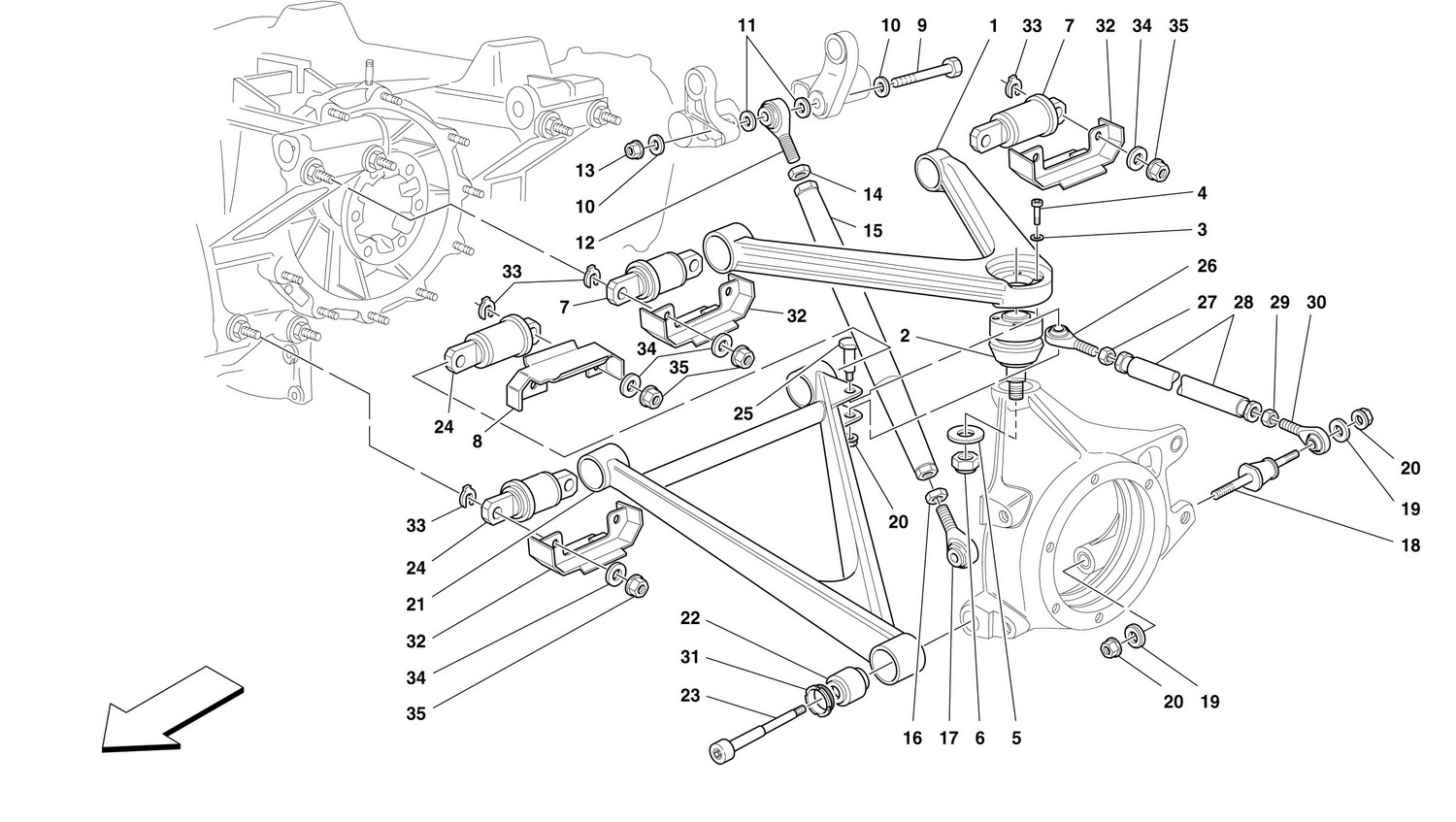 Schematic: Rear Suspension - Wishbones