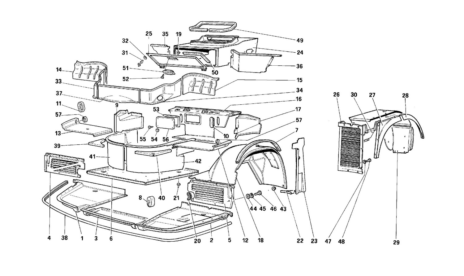 Schematic: Body - Internal Components