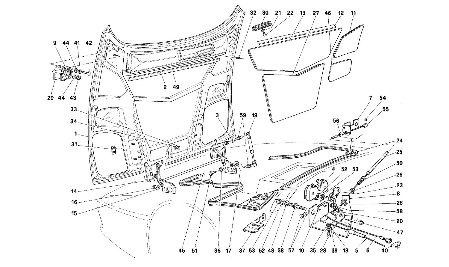 Schematic: Front Hood