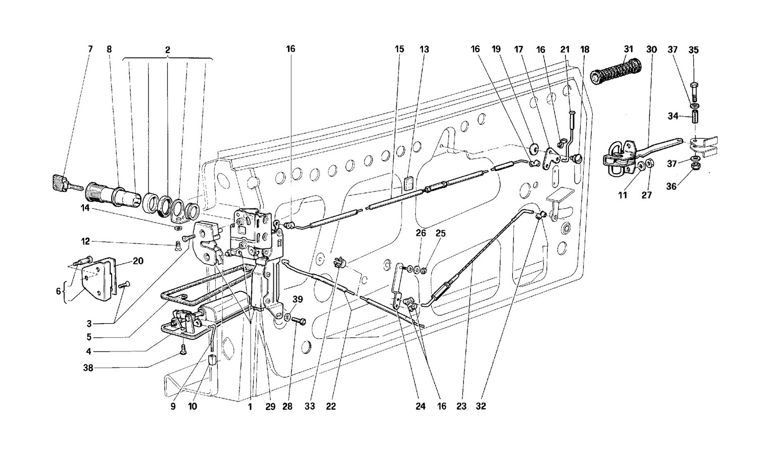 Schematic: Door - Locking Device