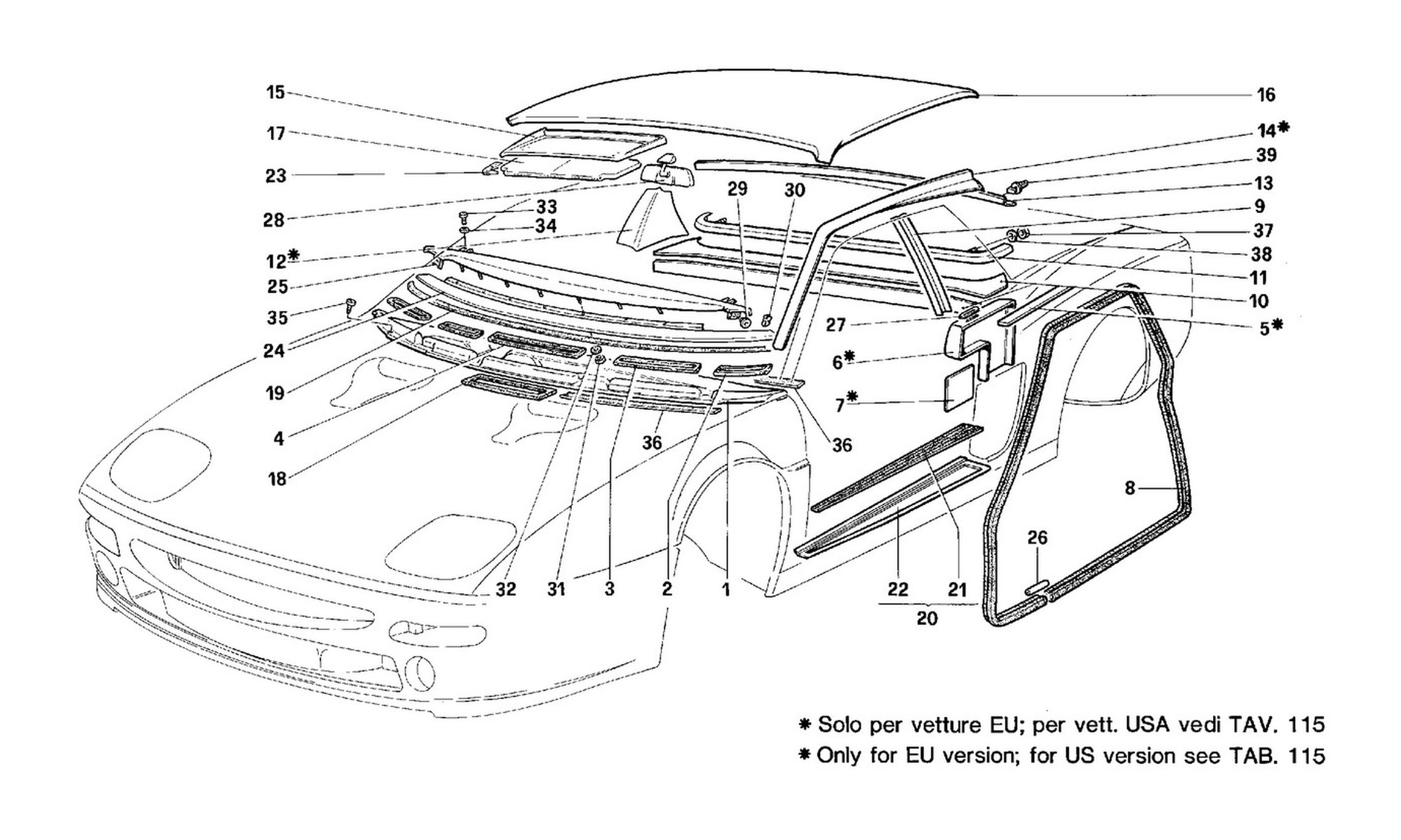 Schematic: Accessories And Trims