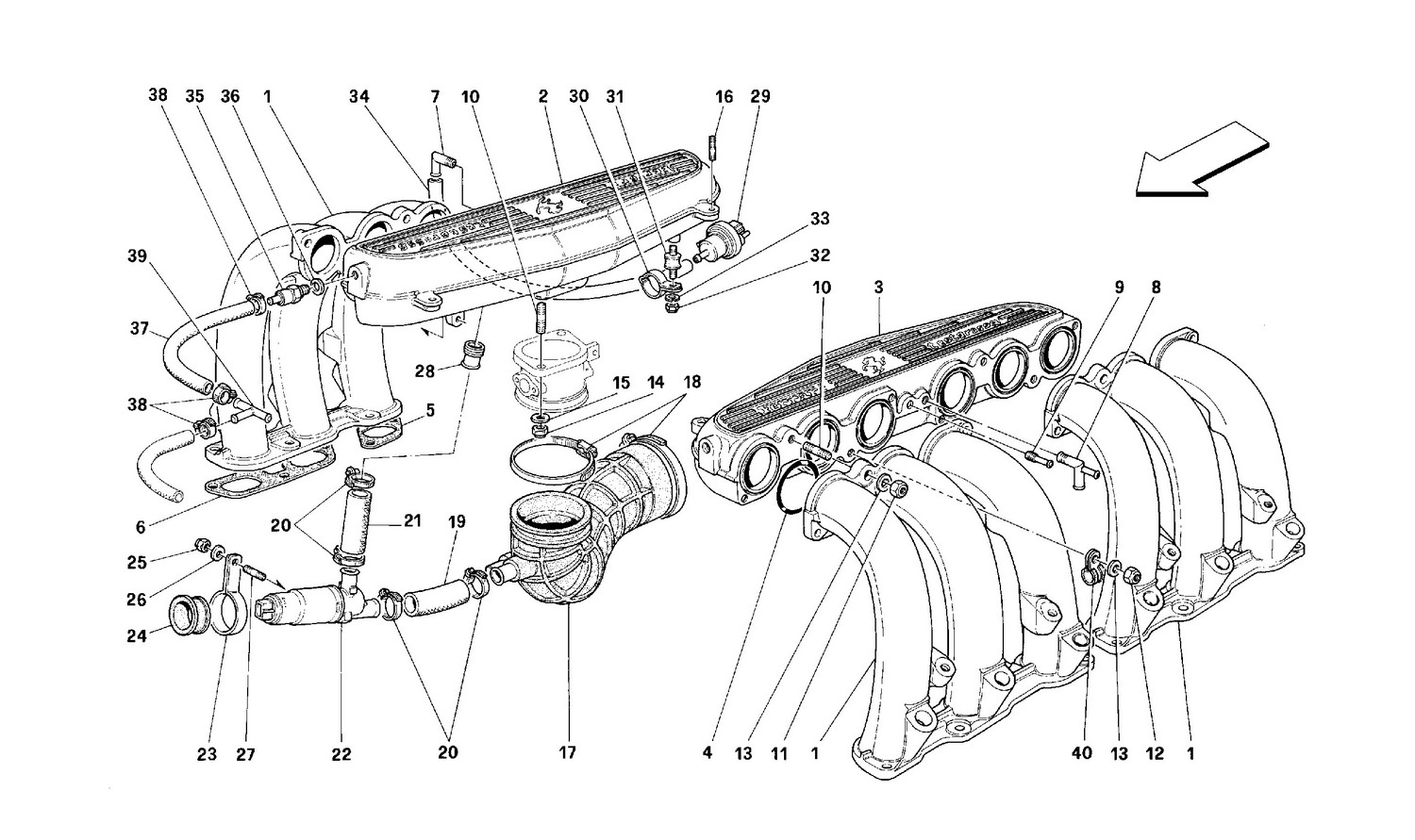 Schematic: Air Intake Manifolds