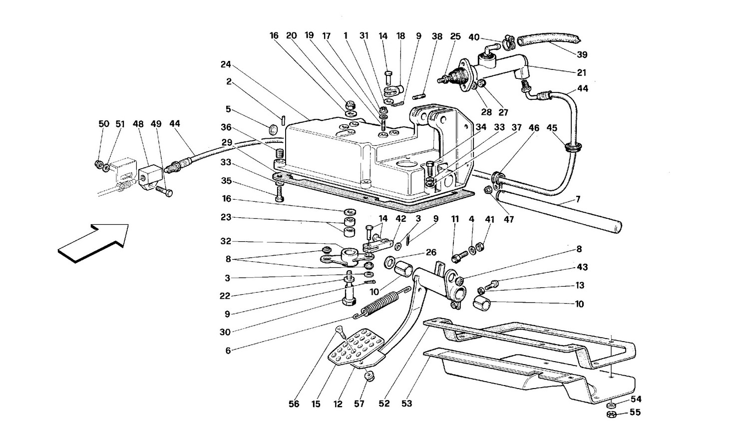 Schematic: Clutch Release Control -Rhd