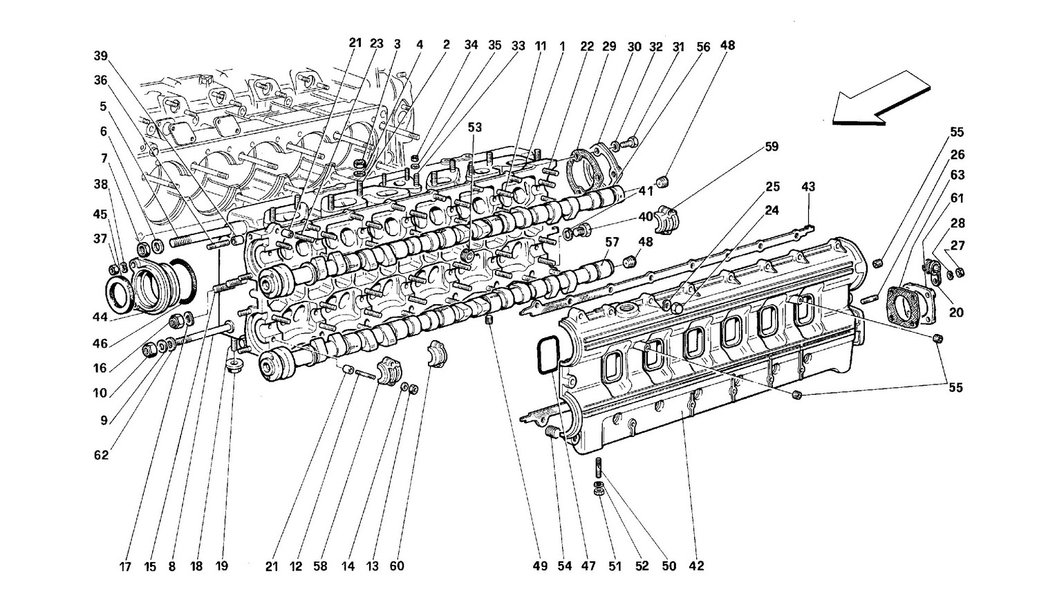 Schematic: Left Cylinder Head