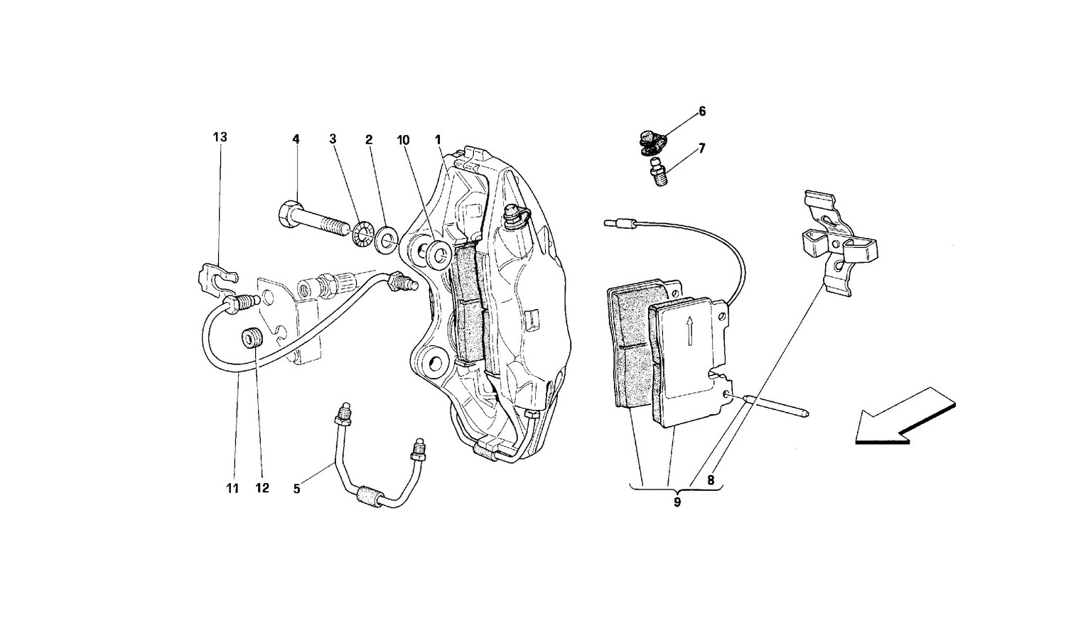Schematic: Front Brakes Calipers