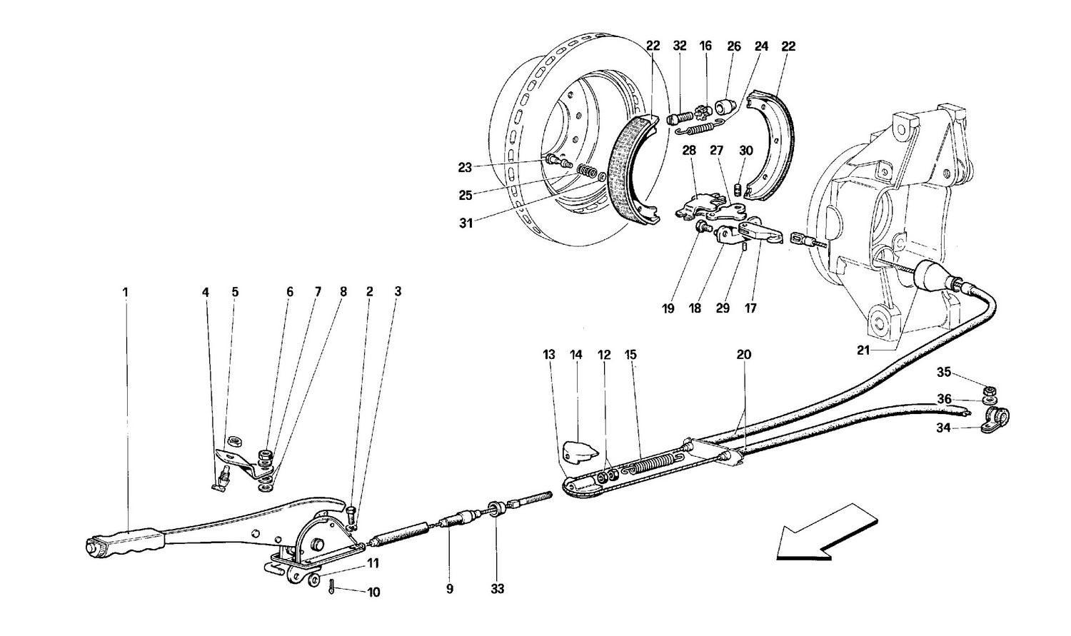 Schematic: Hand - Brake Control