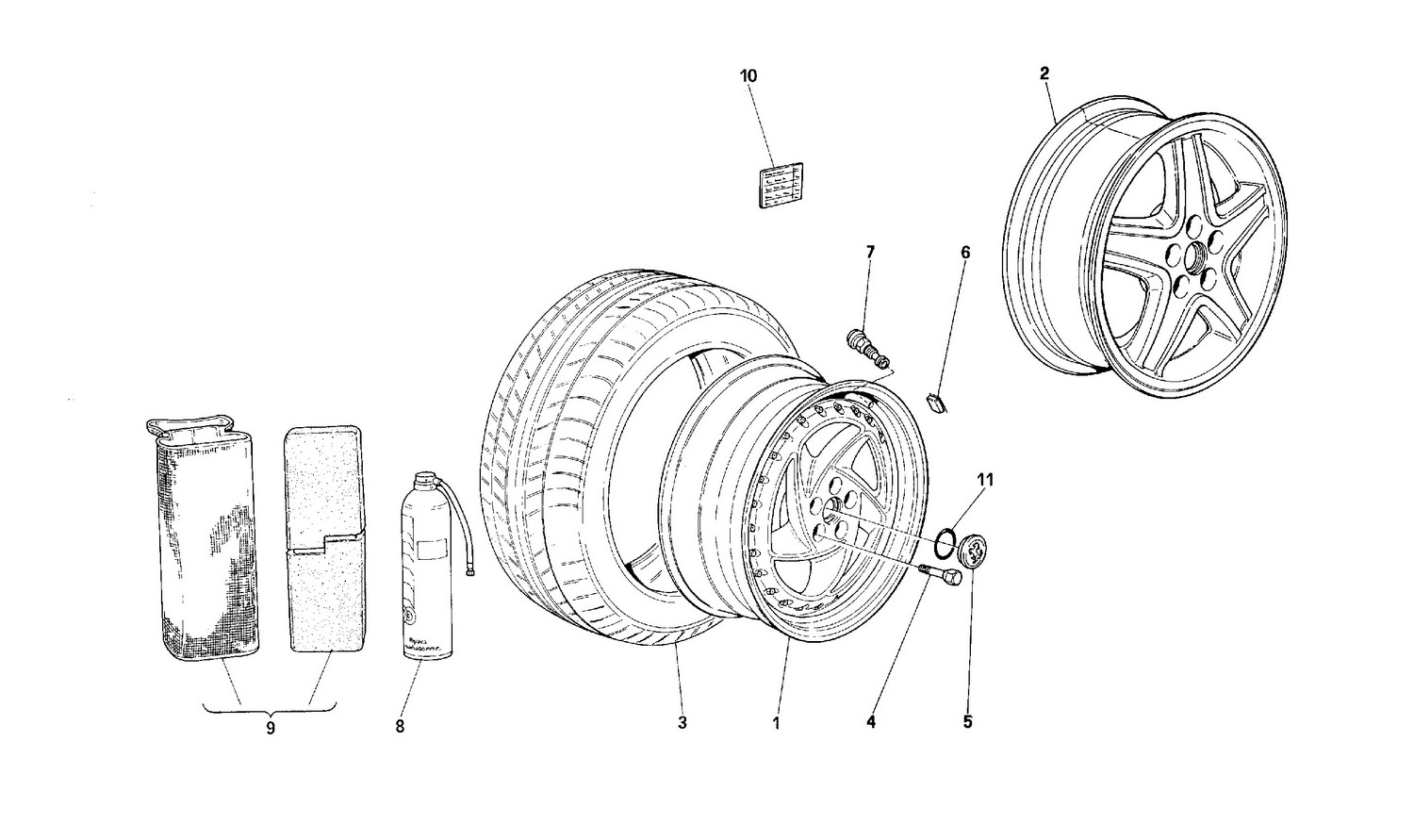 Schematic: Wheels