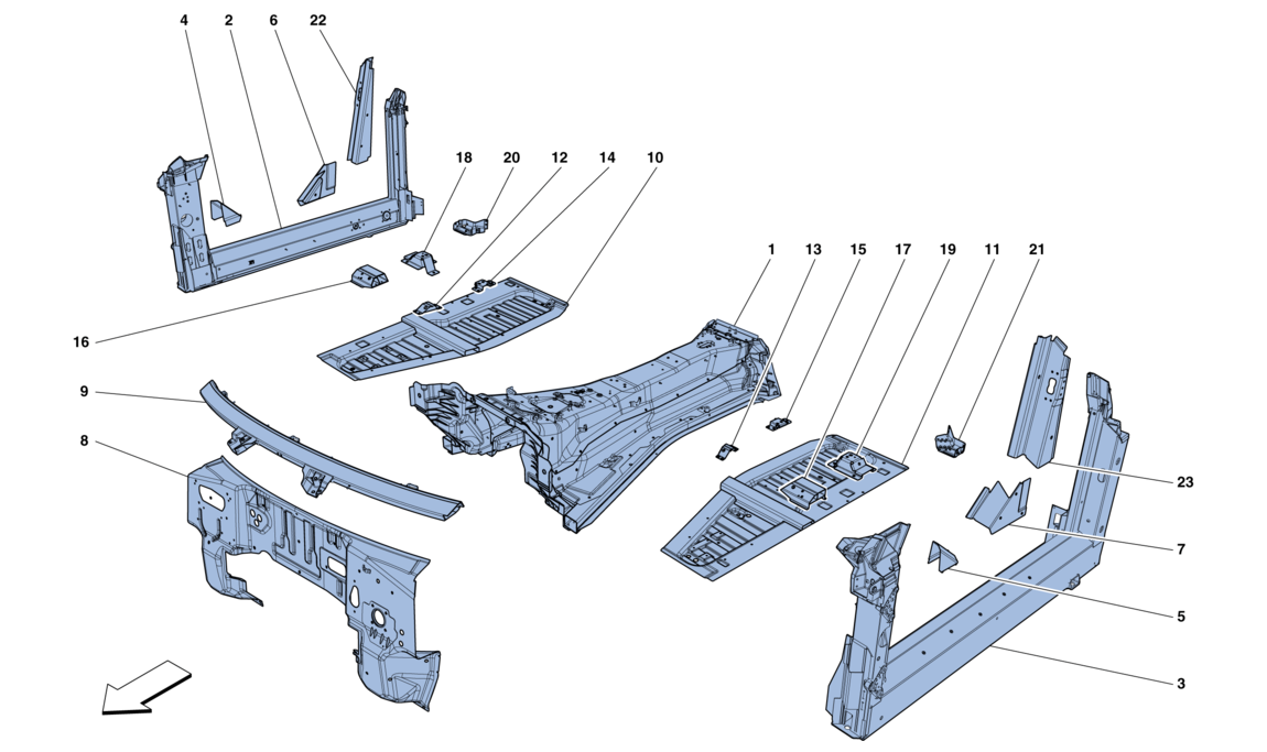 Schematic: Structures And Elements, Centre Of Vehicle