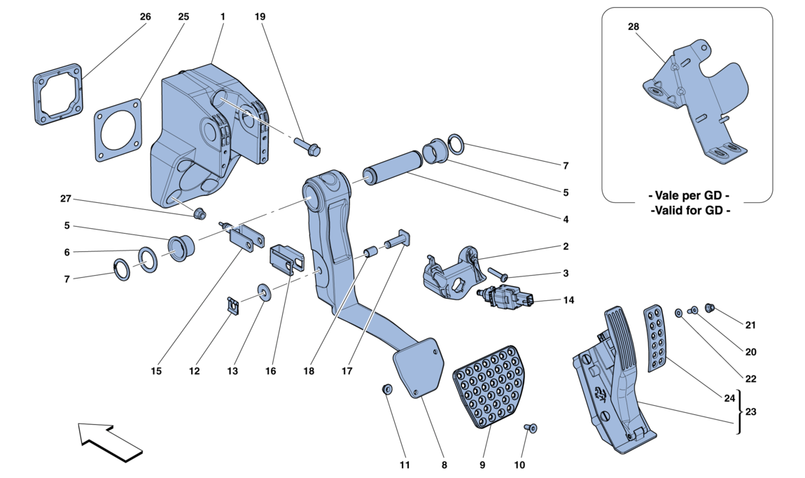 Schematic: Complete Pedal Board Assembly