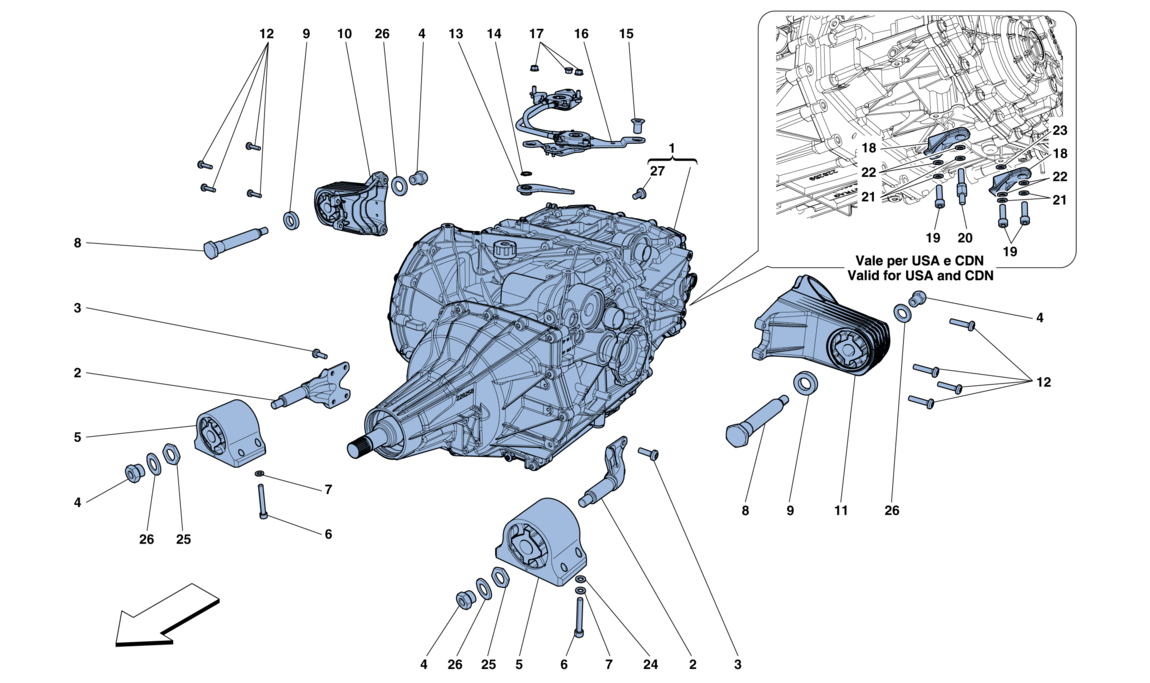 Schematic: Gearbox Housing