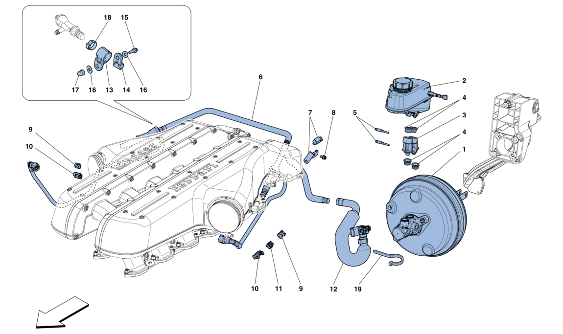 Schematic: Servo Brake-System