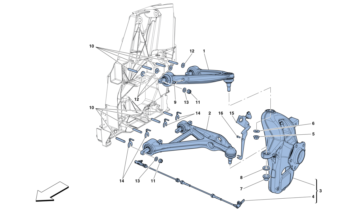 Schematic: Front Suspension - Arms