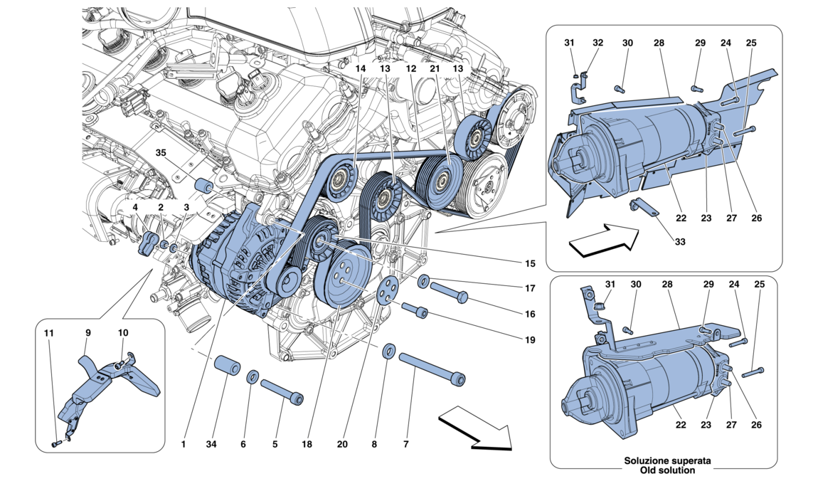 Schematic: Alternator - Starter Motor