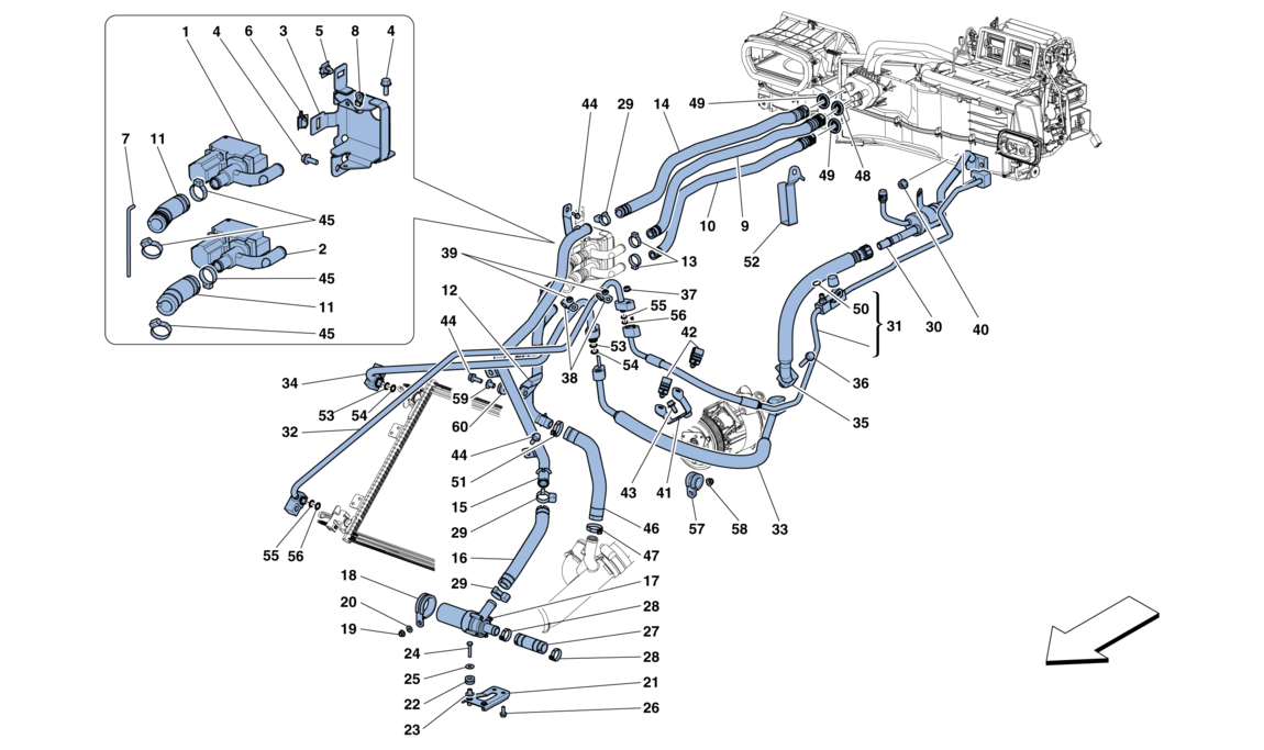 Schematic: Ac System - Water And Freon