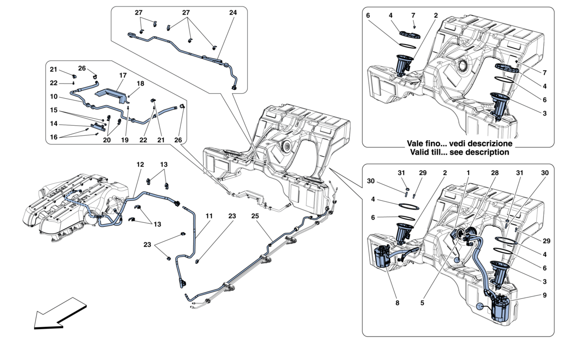 Schematic: Fuel System Pumps And Pipes